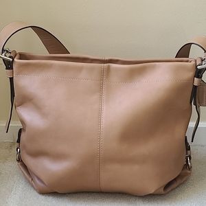 Coach Tan Leather Shoulder Bag